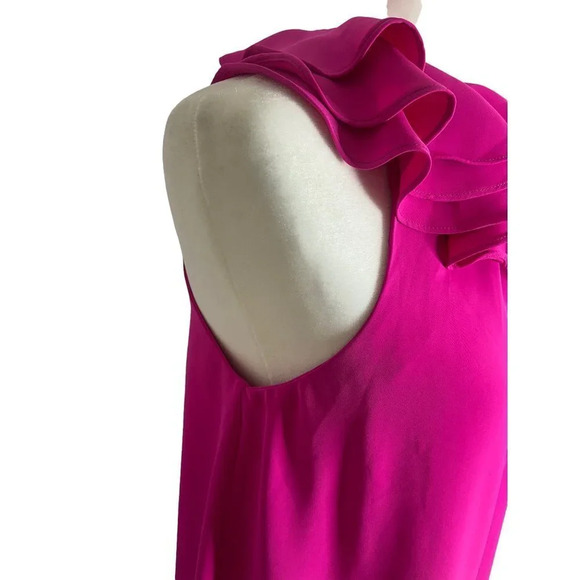 Amanda Uprichard Belle Dress Hot Pink-sz Small - Picture 5 of 14